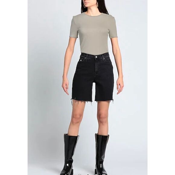 NWOT AGOLDE Basic Ribbed Tee Shirt Women's XS - Picture 1 of 12